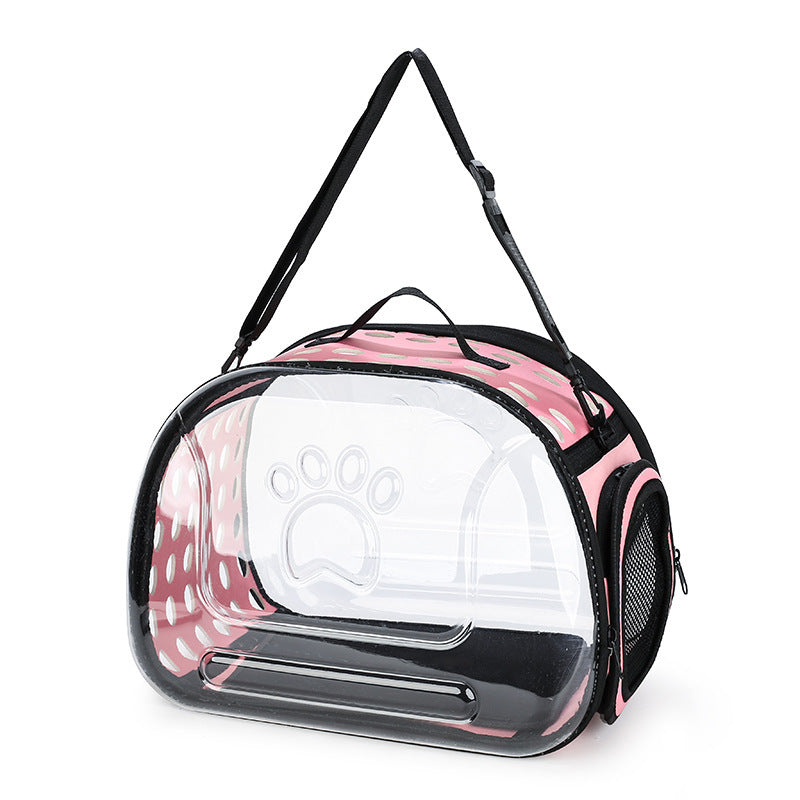 Portable Pet Cat Full Transparent School Bag